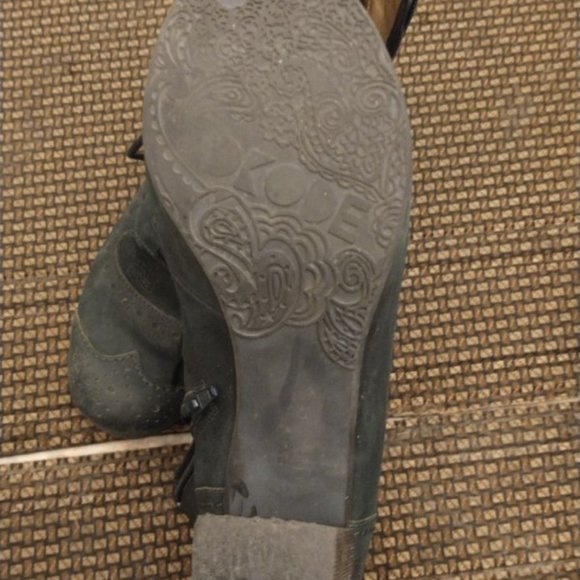 DKODE Leather Dark Green zip up Ankle Boots Size 40 - Picture 3 of 7